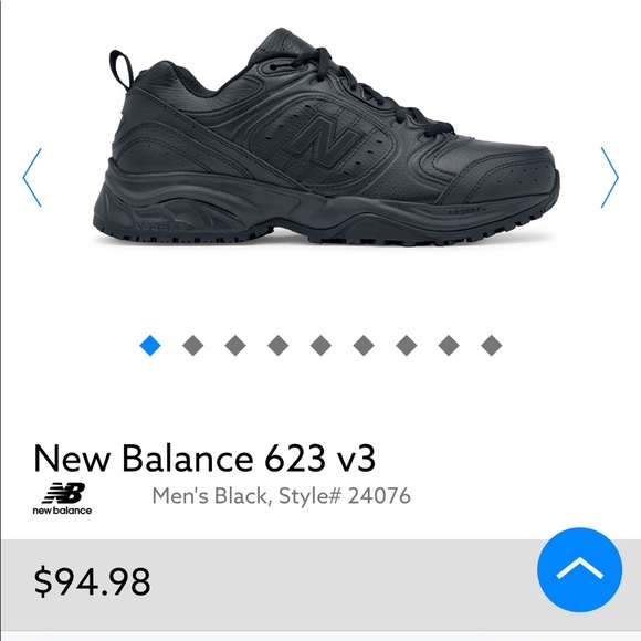 new balance 623v3 slip resistant